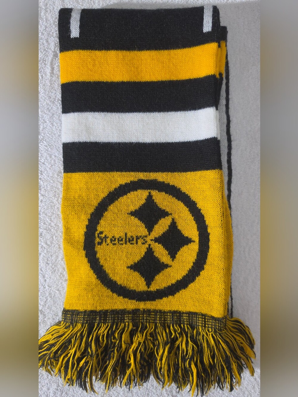 Pittburgh Steelers NFL Black & Yellow Fan Scarf